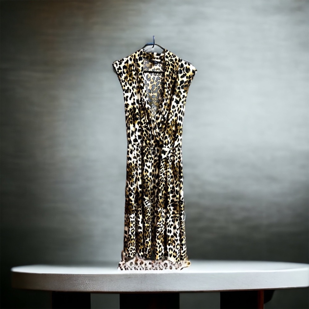 LOVE X DESIGN cheetah print dress